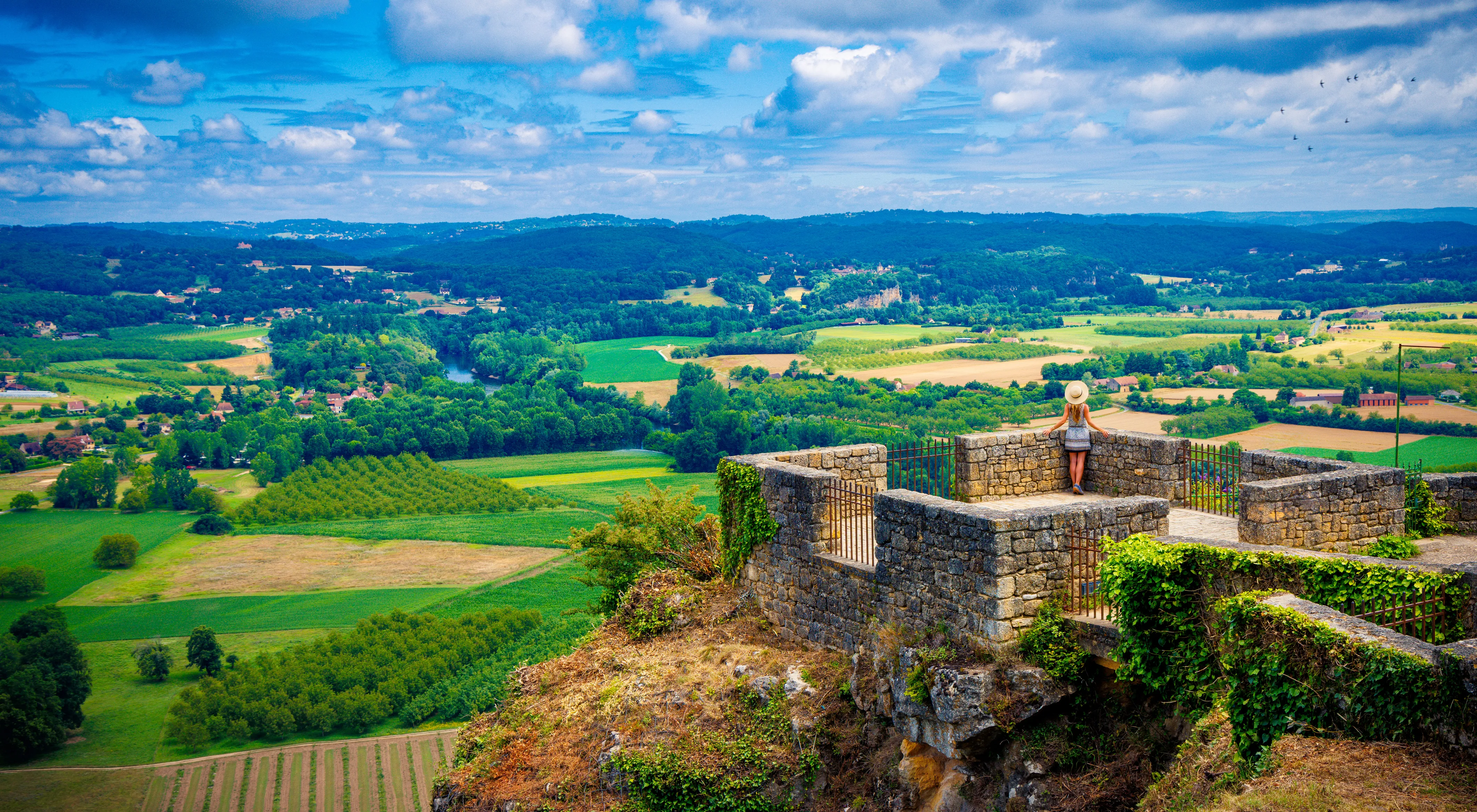 Autumn light over the Dordogne countryside