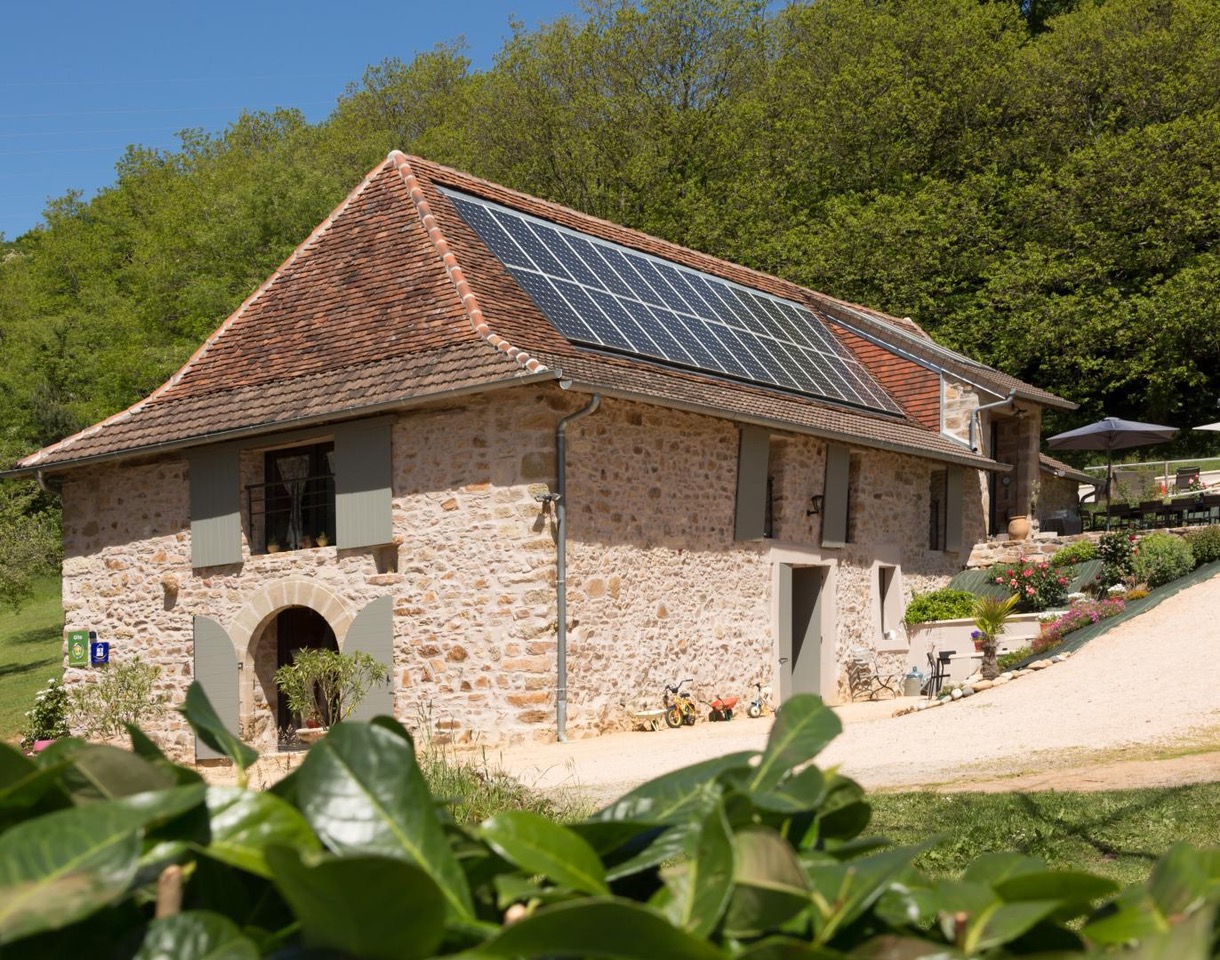 The restored stone home near Beaulieu-sur-Dordogne where the group stays for the week