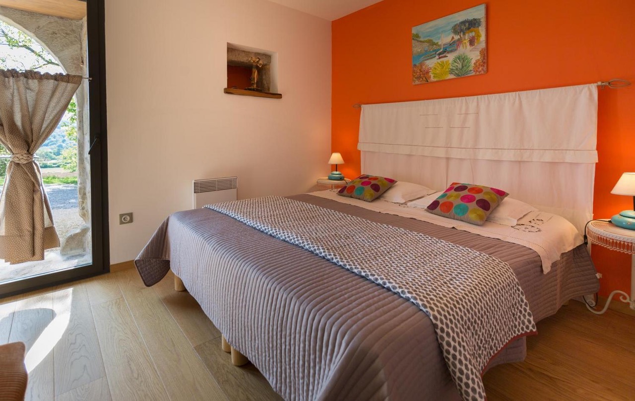 Private bedroom with garden view